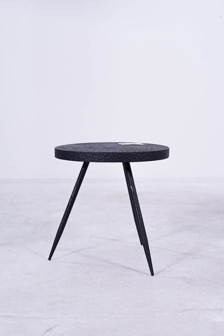 Bijzettafeltje nice zwart d38h38.5cm