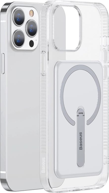 Baseus Magnetisch bevestiging Hoesje voor iPhone 13 Pro - Transparant