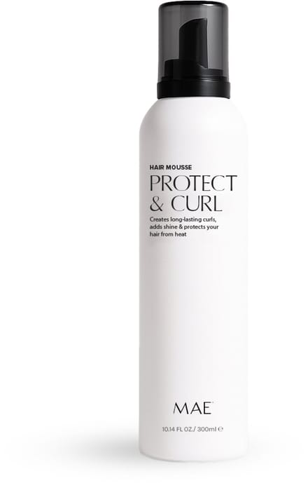 MAE® Protect & Curl | 300ml Haar mousse | haarmousse volume | hair mousse krullen | hitte bescherming