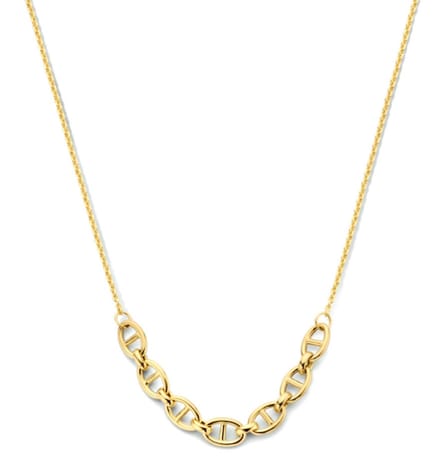 Schitterende 14K Geelgouden Anker Collier 5.6 mm.