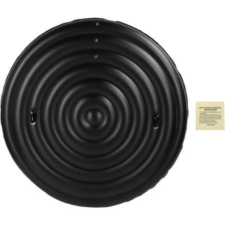 Opblaasbare Hot Tub Afdekking PVC Verstelbare Opblaasbaar Zwembad Beschermdeksel met Handvatten voor Buiten black
