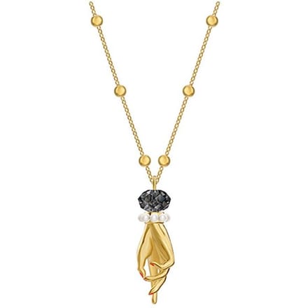 Collier Flip Charm Main Swarovski Chaîne de pull Collier pour femme 5490909 Box (Random Color) beige