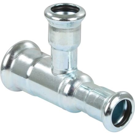 VSH Xpress staal pers T-stuk verloop 22x15x15mm