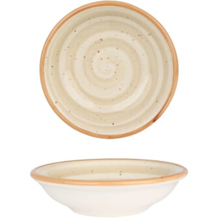 Bonna Serveerschaal - Aura Terrain - Porselein - 9 cm (50cc) - set van 2