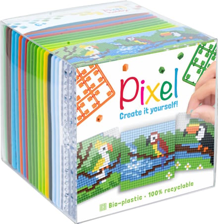 Pixelhobby Kubus Tropische vogels