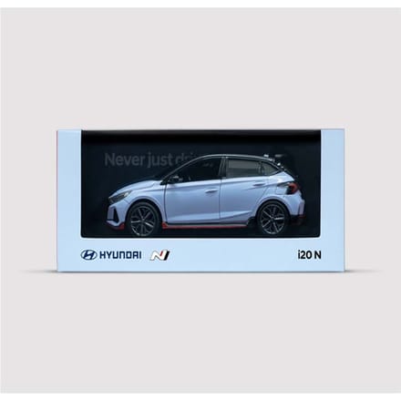 HYUNDAI COLLECTION Véritable i20 N 1:38 voitures moulées sous pression 1ea black