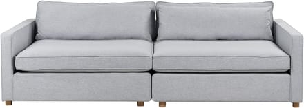 VINSTRA - Driezitsbank - Grijs - Polyester