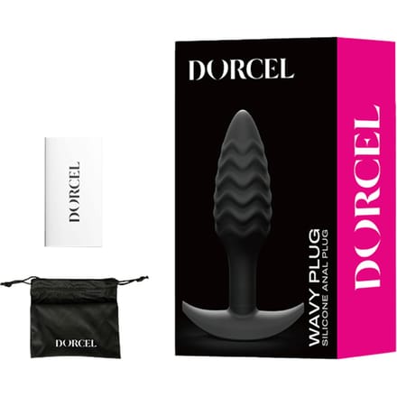 Dorcel - Buttplug - Wavy Buttplug - Anaal Speeltje - Siliconen - Zwart
