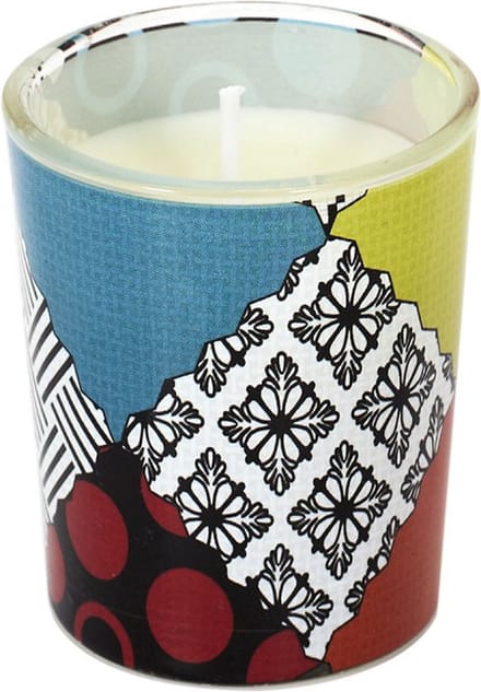 geurkaars x6 patchwork doos - Dg Naturel lifestyle -