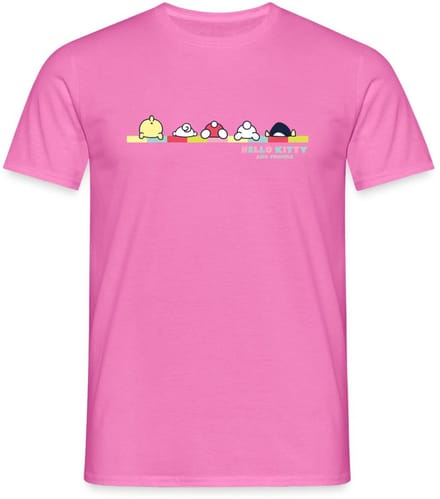 Hello Kitty En Vrienden Achterste T-Shirt Heren