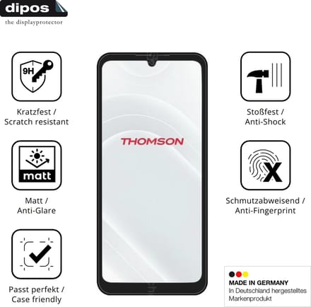 dipos – 2x Matte Pantserfolie geschikt voor Thomson Origin 680 | 9H Screenprotector
