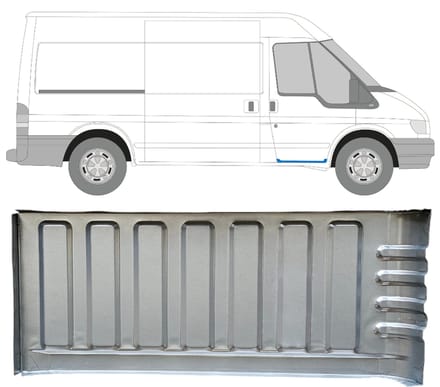 Instapplaat voor Ford Transit 2000-2013 / Rechts