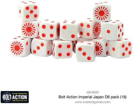 Imperial Japanese dice (Bolt action nieuw)