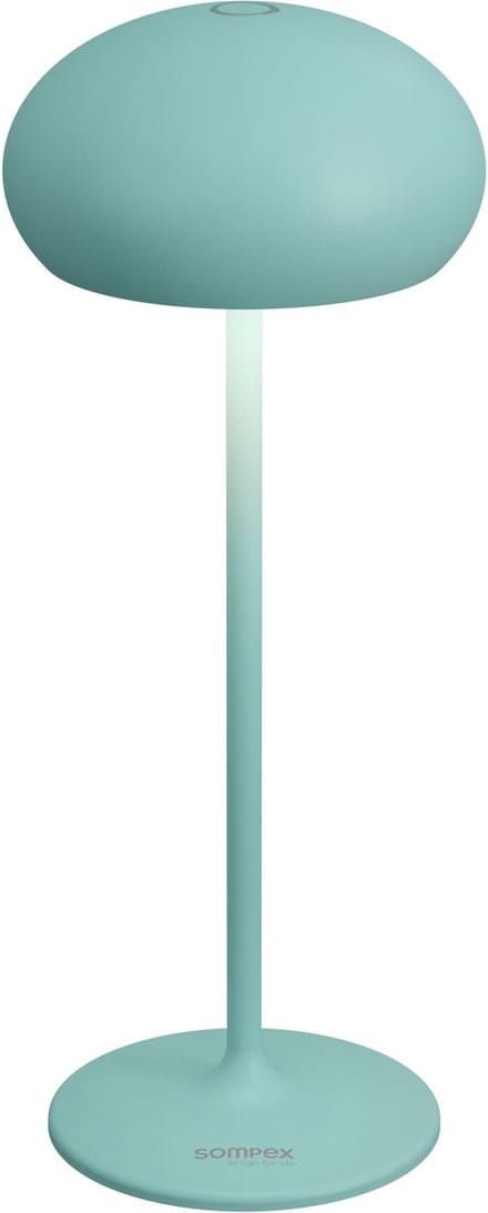 Sompex tafellamp | PEBBLE | Turquoise | Oplaadbaar | Accu