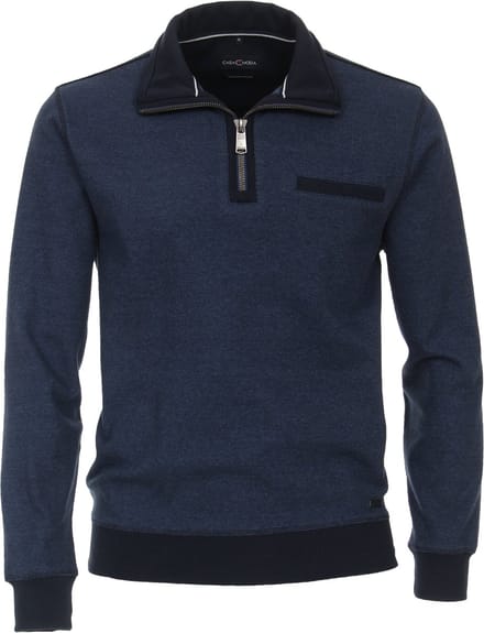 CASA MODA comfort fit schipperstrui - blauw melange