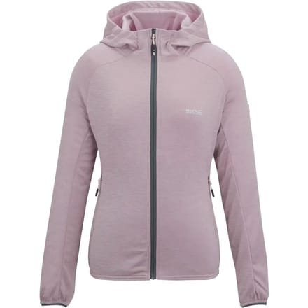 Dames Ferna Marl Full Zip Hooded Stretch Midlayer