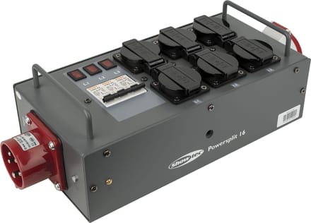 Showgear Split-Power 16 CEE 16 Split mit Sicherungen - Stroomverdeler