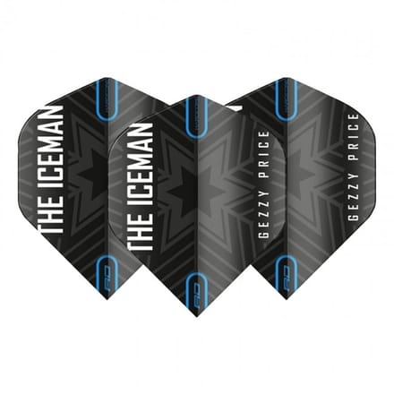 Red Dragon Gerwyn Price Black & Grey Snowflake - Dart Flights
