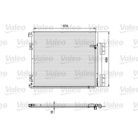 Condensor, airconditioning NIEUW DEEL VALEO 815060