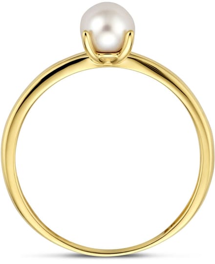 Geelgouden Ring met Parel 4035157 – 14 Karaat Goud 5 mm
