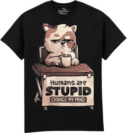 Humans Are Stupid The Coloured House T-shirt S