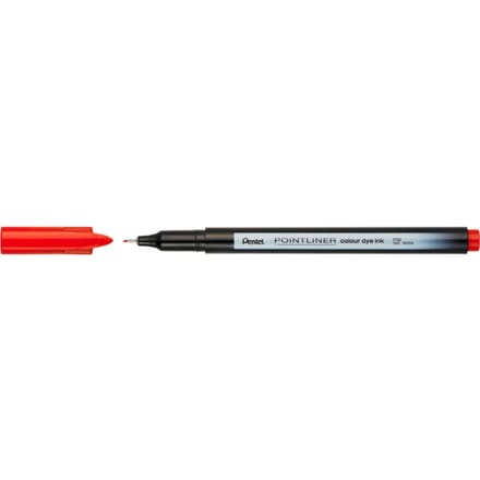 Fineliner Pentel Pointliner S40-B fijn rood