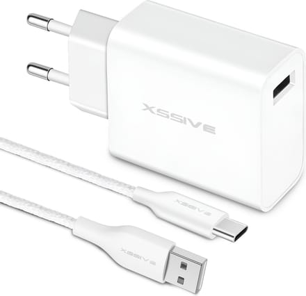 Power Adapter met USB-A naar USB-C Kabel - 1 Meter - 18W - Quick Charge