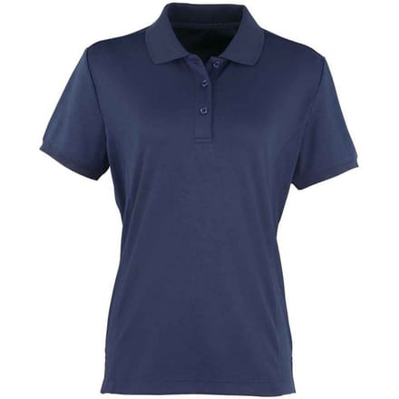 Premier Dames/Dames Coolchecker Poloshirt (Marine)