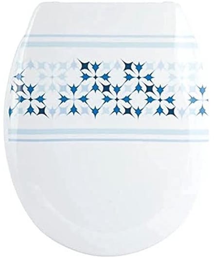 Toiletbril Blauw 45.5 x 37 cm met Zachte Sluiting - 29 Stuks