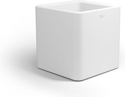 Otium bloempot dubbelwandig Quadris 60 cm white - PROMO