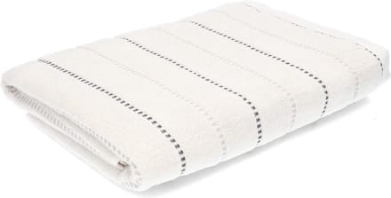 Lasa Home | Badhanddoek Stitch Gebroken Wit 70x140 cm