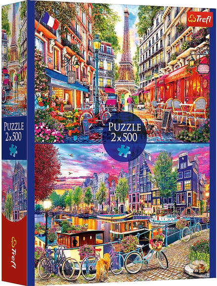 Trefl puzzel - Europese hoofdsteden - 2x500 stukjes legpuzzel.
