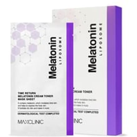 MAXCLINIC - Time Return Melatonin Cream Toner Mask Sheet Set 27ml x 5 sheets