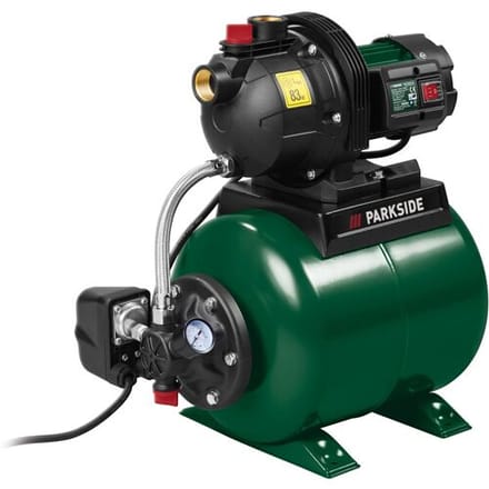 PARKSIDE Hydrofoorpomp 1000 W - automatische waterpomp met 19 L tank