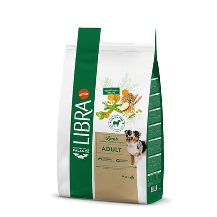 Libra Adult Lam voor Honden - 2 x 14 kg