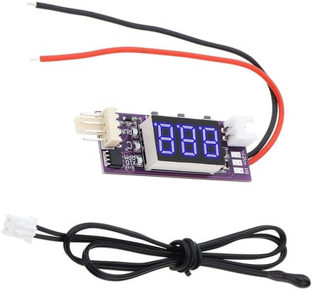 Zeynomax - Ventilator Snelheidsregeling - Automatische Temperatuurregelaar - Paars - 12V - Sensor Module - Geschikt voor Diverse Ventilators - Kleur..