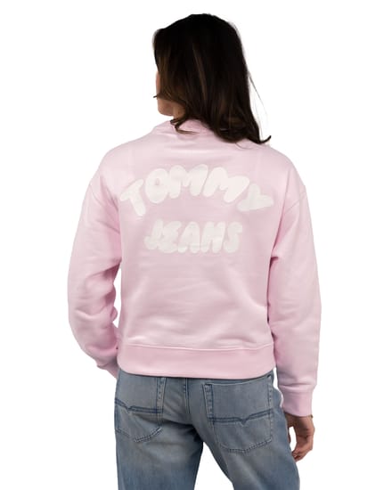 Boxy fit sweatshirt van puur katoen