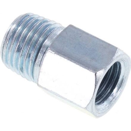 Stalen smeernippeladapter, buitendraad M10x1 conisch, binnendraad M8x1, 14mm [2 stuks]