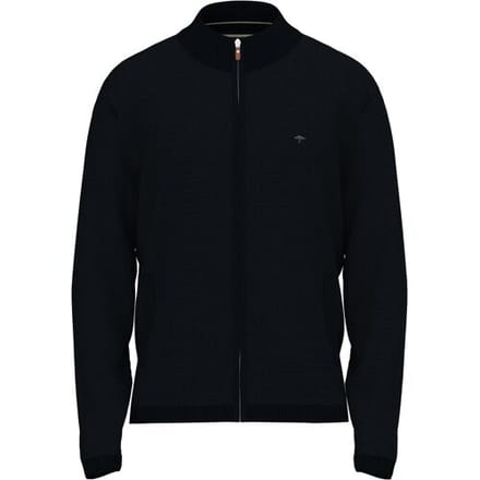 Fynch-Hatton Vest Cardigan Zip Light Air Cotton Navy / male