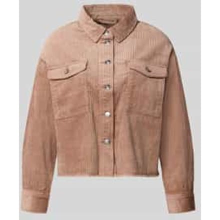 Loose fit overhemdjack van pure katoen model 'MARINA'