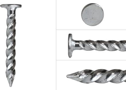 Wovar Schroefnagels 32 mm Verzinkt Ø3,8 | Doos 500 Stuks