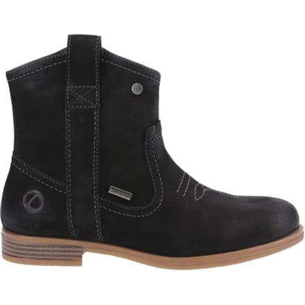Cotswold Dames Signet Leren Enkellaarsjes (Zwart)