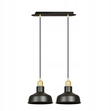 Emibig IBOR 2 Zwarte Hanglamp Stal E27 15W MAX LED