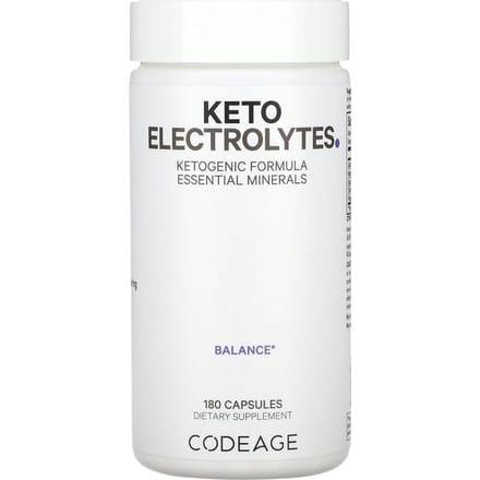 Électrolytes Céto, 180 Capsules Végétales