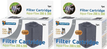 Superfish aquaflow - 200/300 - easy click cartridge - 2 stuks