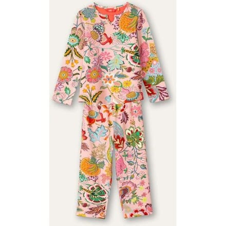 Oilily Easypiecy jersey pyjama- maat98/3T Prism Roze