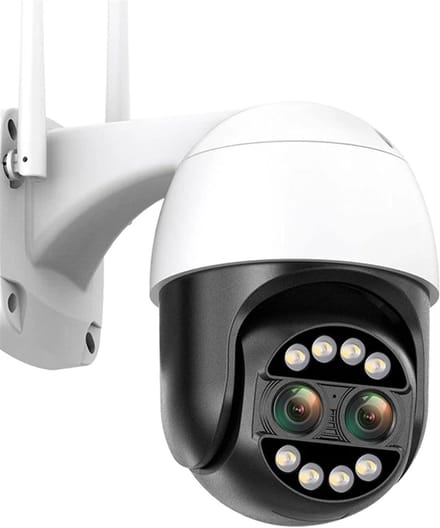 Beveiligingscamera Buiten - PTZ Camera - Huisbewaking - Dubbele Lens AI Detectie - 8MP - Universeel