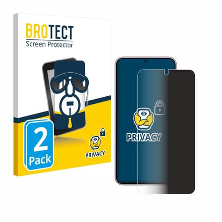 BROTECT - privacy screenprotector voor Samsung Galaxy S23 - Folie Beschermfolie Blauwlichtfilter 2 Stuks