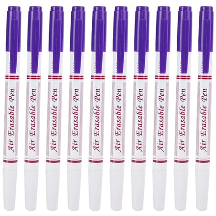 Lot de 10 marqueurs effaçables à double tête pour tissu, accessoires pour outils de couture, violet violet