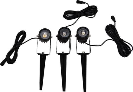 Solar LED tuinspotset 3 stuks